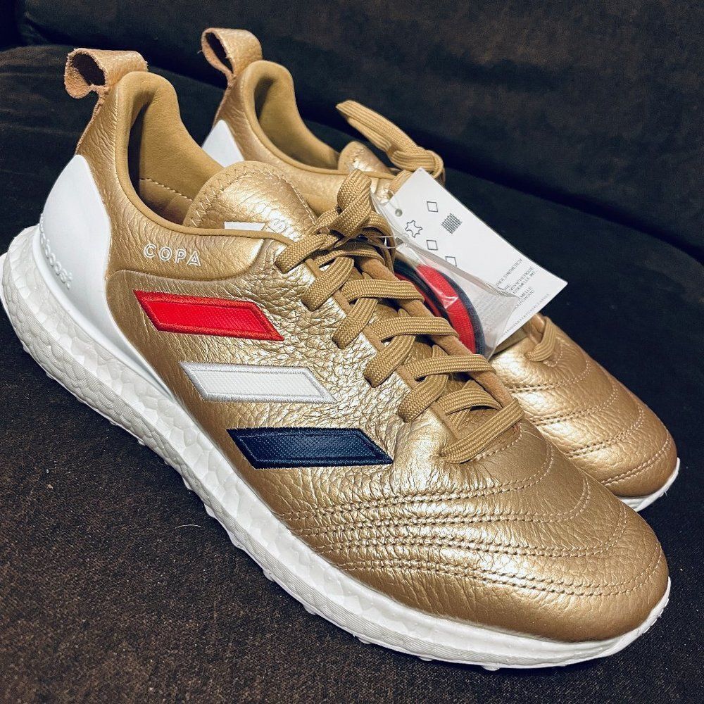 New Adidas Ultraboost KITH COPA mundial 18 leather Golden Goal Pack 7 Mens
